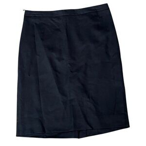 J Crew No 2 Womens Size 4 Pencil Skirt Black Wool Business Casual NWT